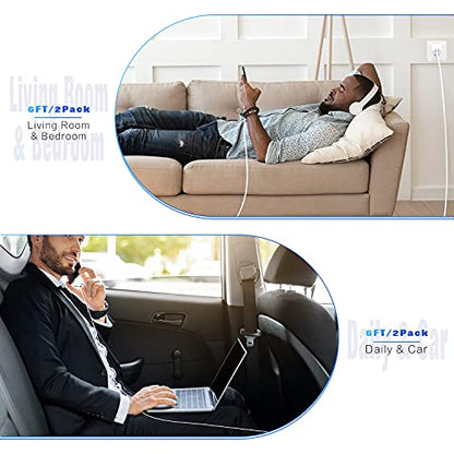 Hi-Mobiler [MFi Certified 2pack 10FT Long Lightning Cable - size: 2Pack 10FT