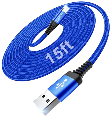 USBA to USBC Cable [15FT 1Pack], Long USB C Cable 3A Fast Charging, USB to - color: Blue, size: 15FT 1Pack, style: USB A to USB C