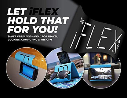 iFLEX Adjustable Cell Phone Stand and Tablet Stand for Work and Home – Flexible Phone Holder is The Perfect iPhone Stand for Video Calls and Holds Any Device – Non-Slip Grip, Strong and Durable
