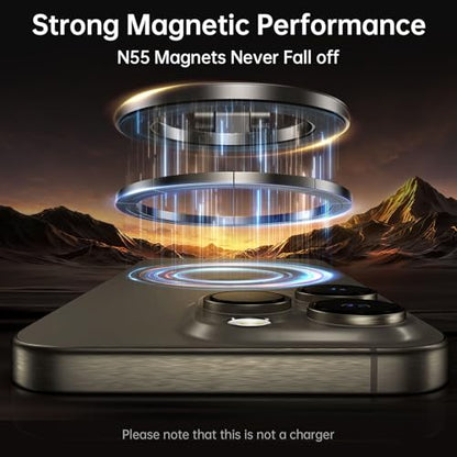 Syncwire Fits MagSafe Car Mount Magnetic Phone Holder for Dash and Tesla - color: Titanium Black
