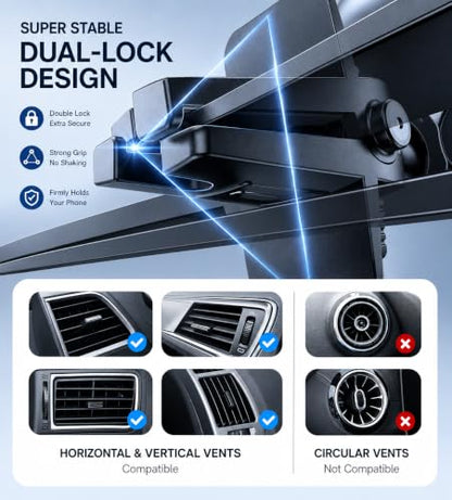 TORRAS 96+LBS Strongest Suction & Military-Grade Universal Car Phone Mount - color: Gray