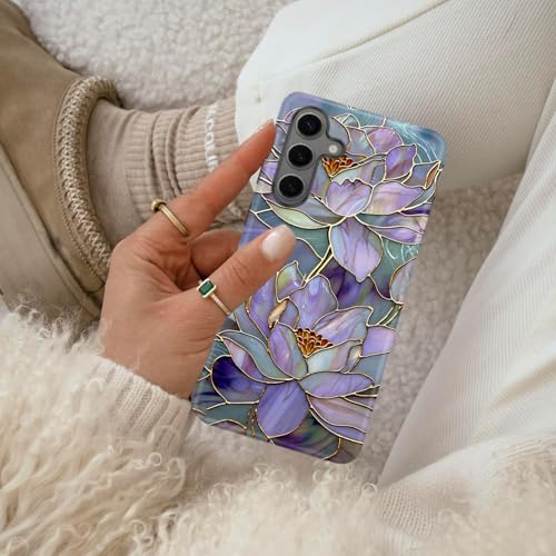 Compatible for Samsung Galaxy S25 Plus 5G Case,Double Layer Shockproof Protection Heavy Duty Phone Cover,Abstract Lotus - color: Abstract Lotus, size: S25 Plus