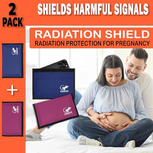 Faraday Bag Anti-Tracking GPS RFID Car Key Signal Blocker Wallet Shielding Pouch Protective Case for Cell Phone Car Key FOB, Data Privacy, Electronic Device Security (2 PACK - BLUE AND PINK) - color: 2 PACK - BLUE AND PINK