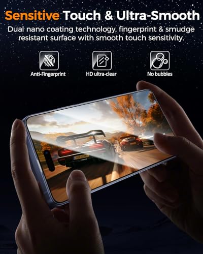 SIBEITU Screen Protector for iPhone 13 Pro Max 6.7 Inch Tempered Glass | 3 Pack Screen + 3 Pack Camera Lens Protector, 6.7 Inch HD 9H Hardness, Scratch Resistant, Sensor Protection, Case Friendly - size: iPhone 13 Pro Max 6.7"