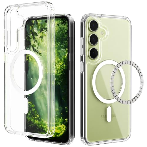 IDweel Magnetic for Galaxy S25 Plus Case,Compatible with Magsafe,Shockproof Shock Absorption,Slim Fit & Lightweight,Scratch-Resistant Protective Bumper Cover for Samsung Galaxy S25 Plus 6.7",HD Clear - color: Clear, size: Galaxy S25 Plus 6.7"