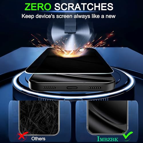 IMBZBK Privacy Screen Protector for Google Pixel 10 Pro XL, 3+3 Pack - color: Pixel 10 Pro XL-Black