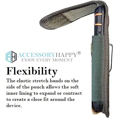 AH Heavy Duty Cell Phone Holster, Hunting Camo Phone Pouch Carrier S5 Belt Clip Phone Belt Holder with Loops Belt Clips for Holsters Fits iPhone 6 7 8 11 Galaxy S8 S9 S10 w/Thick Case (Medium) - color: CAMO, size: MEDIUM CAMO
