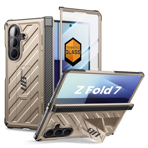 SUPCASE for Samsung Galaxy Z Fold 7 Case with Built-in Kickstand, Desert - color: Desert