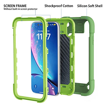 MARKILL Compatible with iPhone XR Case 6.1 Inch with Ring Stand, Heavy-Duty Military Grade Shockproof Phone Cover for iPhone XR 6.1. Avocado - color: Avocado, size: iPhone XR 6.1"