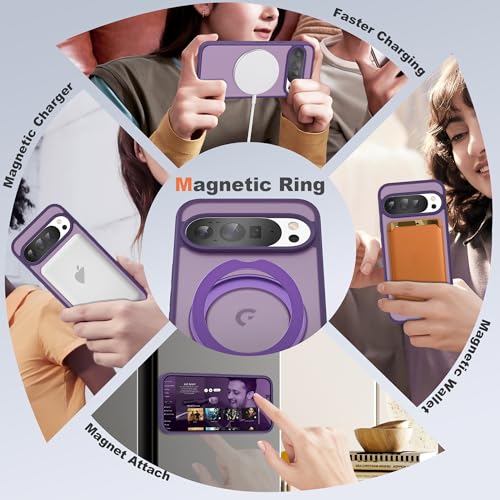 Compatible with Google 9/10 Pro XL Case with Stand 6.8",Purple - color: Purple, size: Google Pixel 9 Pro XL/Pixel 10 Pro XL