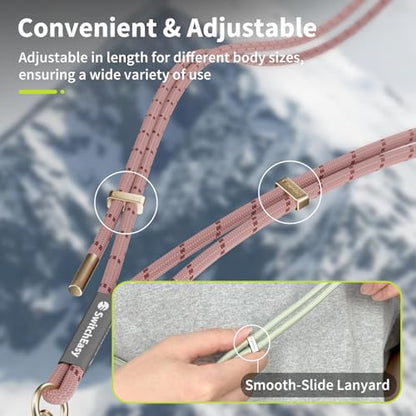 SWITCHEASY 6mm Adjustable Crossbody Phone Strap Compatible with Most Phones, Anti-Theft & Ant-Drop, Hands Free for Phone Lanyard Crossbody with Strap Card Phone Tether Tab-EasyStrap (Ice Cream White) - color: Ice Cream White, size: 6mm