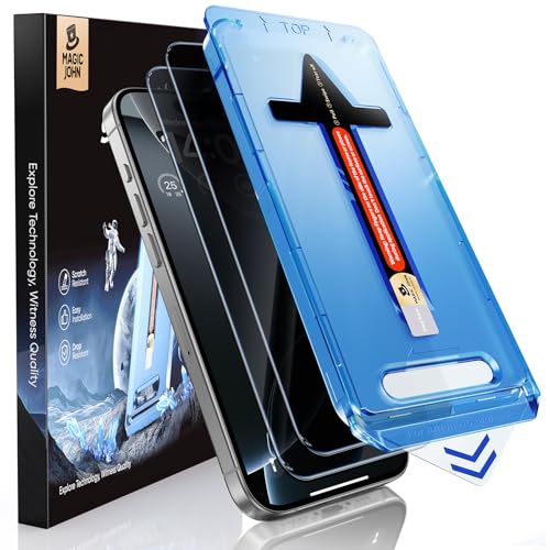 MAGIC JOHN for iPhone 16 Pro Max Privacy Screen Protector Anti Spy - size: iPhone 16 Pro Max-6.9 inch