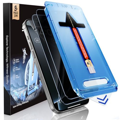 MAGIC JOHN for iPhone 16 Pro Max Privacy Screen Protector Anti Spy - size: iPhone 16 Pro Max-6.9 inch