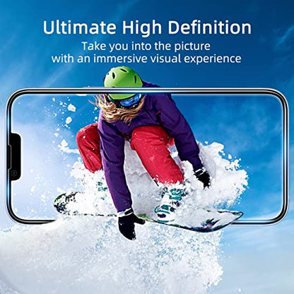 ruwa Privacy Screen Protector for iPhone 13/13 Pro/14/16e [2-Pack][6.1 Inch] Display Tempered Glass Film with Easy Installation Frame, Ultra HD, 9H Hardness, Scratch Resistant, Case Friendly - size: for iPhone 13/13 Pro/14/16e-6.1 inch 2-Pack