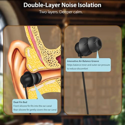 Sleep Earbuds, USB-C Wired Sleep Headphones with Mic, for Side Sleepers - style: USB-C