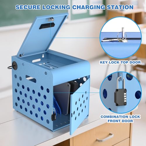 POCHAR 8-Unit Charging Cabinet for Chromebooks & Tablets Up to 14" Screens - size: 8 Chromebooks/Laptops