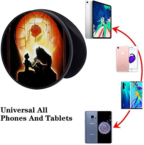 3 Pack/Multifunction Cell Phone Stand Holder and Grip Love Cartoon Foldable Phone Kickstand Mount Compatible for Smartphones - color: Love Cartoon