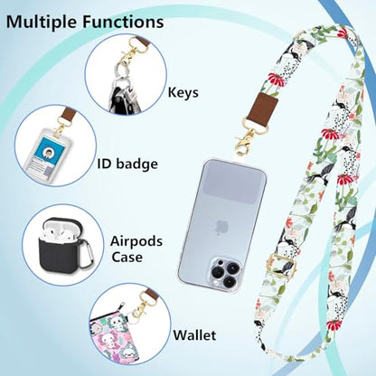 Phone Lanyard Wrist Strap Crossbody Adjustable, Cell Phone Lanyard for Around The Neck Shoulder Wristlet Strap - color: Humming Bird