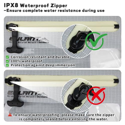 IPX8 Waterproof Phone Pouch,Reusable Fanny Pack Dry Bag | Fanny Pack Dry Bag with Screen Touch Sensitive for Beach Swimming,Boating,Kayaking,Rafting - color: Light Gray, size: 2 PC