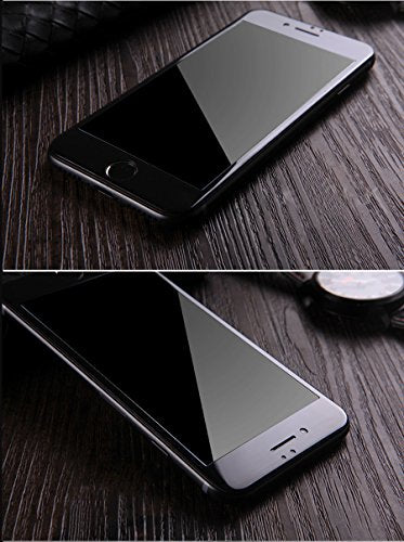👍 iPhone 8, 7 Full Cover Screen Protector, iFlash Full Coverage Tempered Glass Screen Film for Apple iPhone 8, 7 4.7" / Edge-to-Edge Curved Surface Screen Protector/Bubble Free/Scratch Proof -Black - color: iPhone 7/8 4.7" (Black)