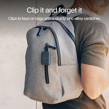 Twelve South PowerClip Mini Charger with Built-in USB-C Cable, 2000mAh - color: Slate