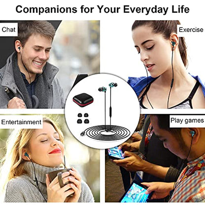 USB C Headphone Wired Earbuds for Samsung S26 Ultra S25 FE S23 A17 A16 A36 - color: Green