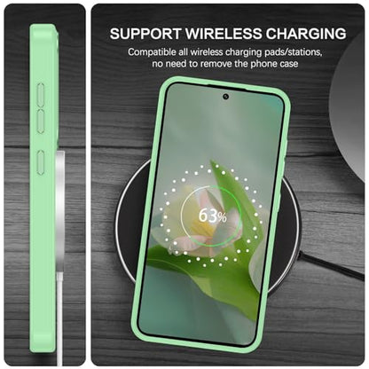 BENTOBEN Magnetic for Samsung Galaxy S24 Plus Case [Compatible with Magsafe] Translucent Matte Slim Fit Shockproof Anti-Yellow Women Men Protective Phone Cover for Galaxy S24 Plus 6.7", Matcha Green - color: Matcha Green