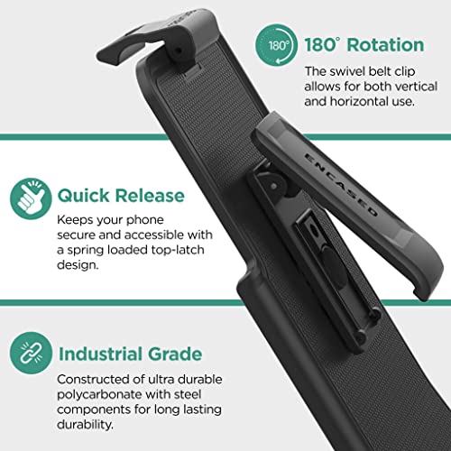 Encased Samsung A53 5G Case with Built-in Screen Protector and Holster Belt Clip (Falcon Armor, Galaxy A53) - size: A53 5G