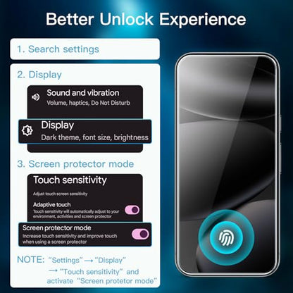 JETech Screen Protector for Google Pixel 10 Pro, 2+2 Pack - size: Pixel 10 Pro
