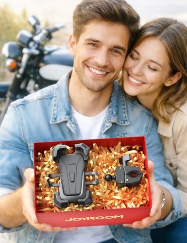 Motorcycle Phone Mount Holder -[Dual Vibration Dampener] [7.2'' Big Phone Friendly] Bike Phone Holder Mount Motorcycle Accessories Bicycle Handlebar Phone Mount for iPhone, Galaxy All Cell Phones