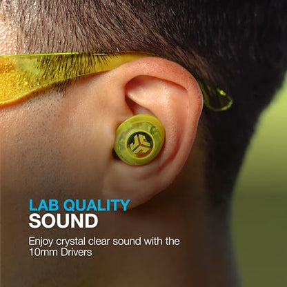 JLab Go Pop ANC True Wireless Earbuds with Dual Connect, Neon Green - color: Transparent Neon Green