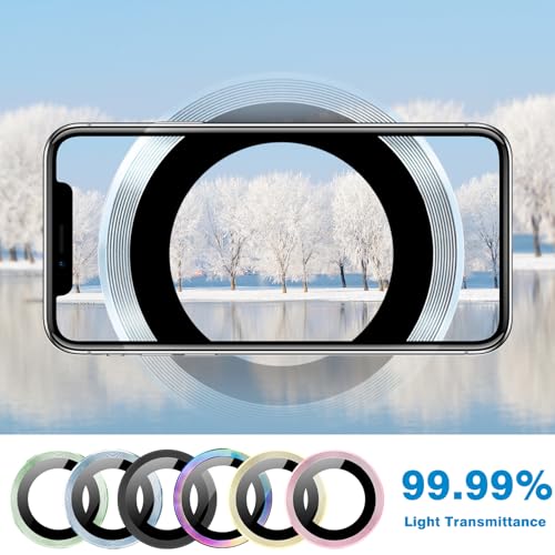 Compatible with iPhone 15 and iPhone 15 Plus Camera Lens Protector, Anti-Scratch Lens Cover 9H Tempered Glass Metal Len Screen Protector Shockproof Camera Ring for 15 and 15 Plus - 2 Pcs Sierra Blue - color: Sierra Blue