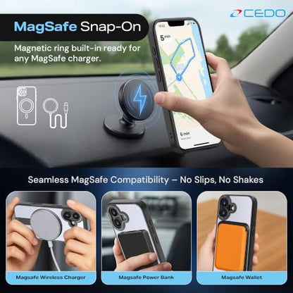 CEDO Magnetic Kickstand Case for iPhone 17, MagSafe Compatible Black - size: iPhone 17