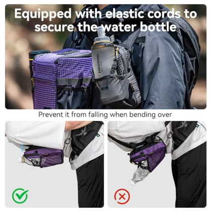 HIKEMAN Backpack Shoulder Strap Pouch - Smartphone Strap Pack,Waterproof Backpack Strap Pocket Attachment Bag for Hikers,Small Crossbody Bag Waist Pack for Sports Hiking Camping (Army Green) - color: Army Green