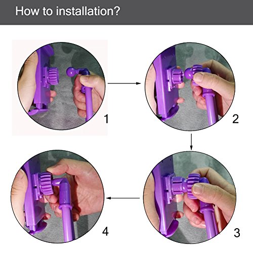 Lazy Cell Phone Holder - Universal Phone Holder to Wear Around Neck Lazy Bracket Free Rotating Smart Mobile Phone Mount Stand - color: Purple