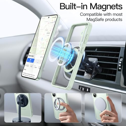 JETech Magnetic Case for Samsung Galaxy S25, Mint - color: Mint, size: Galaxy S25