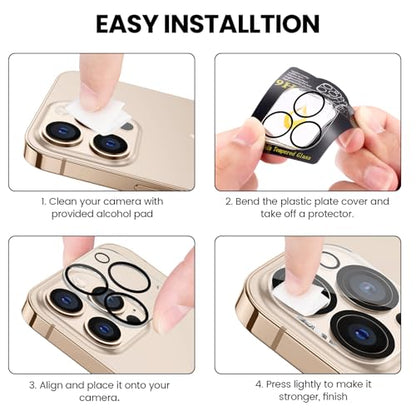Tensea 3Pcs for iPhone 16 Pro / 16 Pro Max Camera Lens Protector - size: for iPhone 16 Pro/16 Pro Max