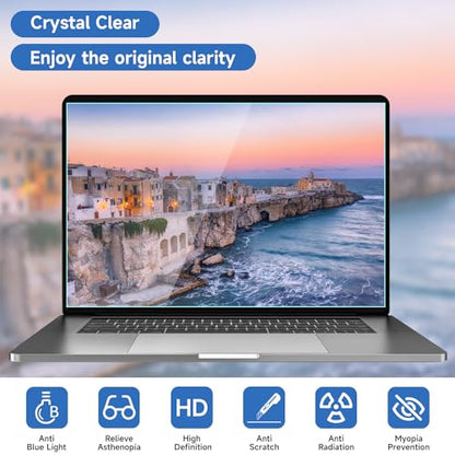 2 Pcs 14 Inch (1920x1200P) Laptop Blue Light Screen Protector, Reduce Eye Strain Anti Glare Blue Light Blocking Screen Protector for 14’’ with 16:10 Resolution HP/Dell/Acer/Asus/Samsung/Lenovo - size: 14 inch