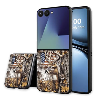 for Z Flip 7 Case Ultra Thin 1.2mm Matte Hard PC Phone Cover- Anti-Scratch Anti-Fingerprint Slim Fit Shockproof Protection Cover for Samsung Galaxy Z Flip 7 Case,Tree Deer - color: Tree Deer