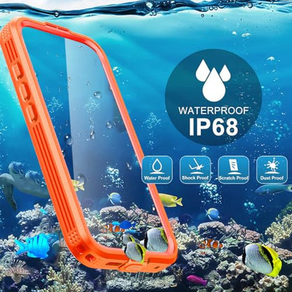 AICase Waterproof Case for iPhone Air with MagSafe Clear Water Proof Snowproof/Dustproof/Shockproof,IP68 Certified 360 Full Body Protection Fully Sealed Underwater for iPhone Air_97 - size: iphone Air