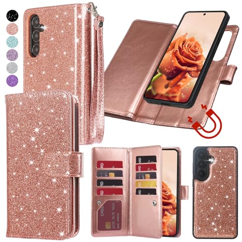 Varikke for Samsung Galaxy S26 Wallet Case Magnetic Detachable, Rose Gold - color: Rose Gold, size: Galaxy S26 6.3"