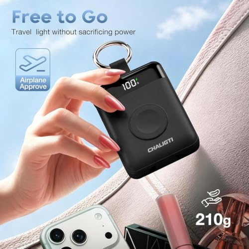10000mAh Portable Charger,22.5W Power Bank& iWatch Charger,Black - color: Black, size: 10000mAh