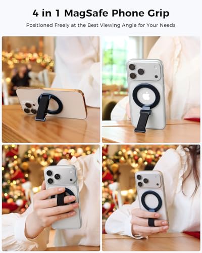 SUPERONE for MagSafe Phone Grip Kickstand, Magnetic Phone Ring Holder