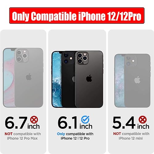 Battery Case for iPhone 12/12 Pro, 10000mAh High Capacity Rechargeable Portable Charger Case Extended Battery Pack Compatible with iPhone 12/12 Pro (6.1 inch) Wireless Charging Case with Carplay-Black - size: iPhone 12/12 Pro (6.1 inch)