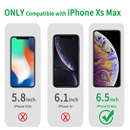 JJGoo Compatiable with iPhone Xs Max Case Clear, Transparent Shockproof Phone Case for iPhone Xs Max, Slim Anti-Scratch Hard PC Back Protective Cover Bumper - size: for iPhone Xs Max