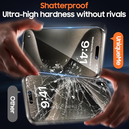 UniqueMe 360° Privacy Screen Protector for iPhone 15 Pro Max - 6.7 inch - size: 15 Pro Max 6.7 inch