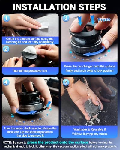 for MagSafe Car Mount, Vacuum Magnetic Car Phone Holder Stand for Your Car - color: Black 2