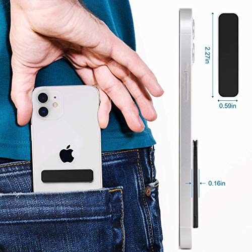 DWTB Phone Kickstand,Multi-Angle Aluminum Cell Phone Kickstand Attachment(Adjustable Angle)(Vertical and Horizontal Stand) Black