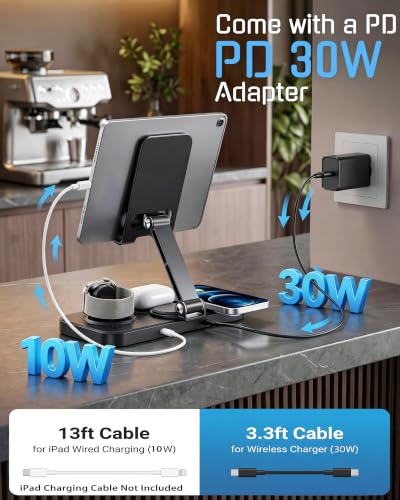 6 in 1 Wireless Charging Station for Apple Products,Phone Charger Station