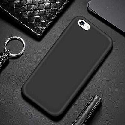 LRK Ultra Thin Black Case Compatible: Slim, Soft, and Flexible (NOT Hard) [Matte Finish] Protective Black Phone Cover - Matte Black (iPhone 6/ iPhone 6s) - size: iPhone 6/ iPhone 6s